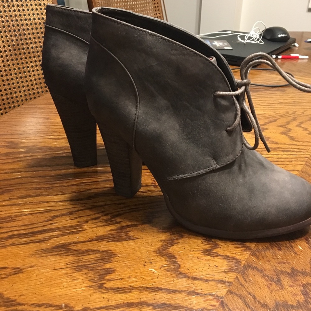Torrid lace up booties size 9